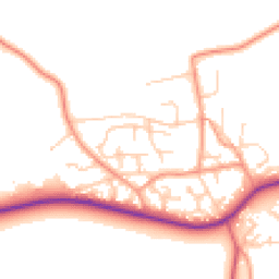Daytime road noise heatmap for SO41 0LP