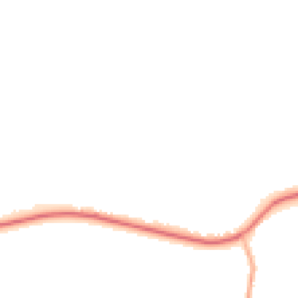 Night-time road noise heatmap for SO41 0LP