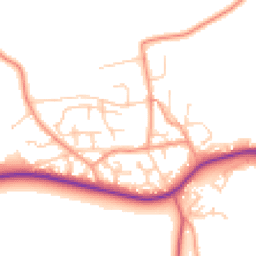 Daytime road noise heatmap for SO41 0LR