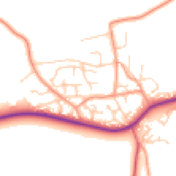 Daytime road noise heatmap for SO41 0LS
