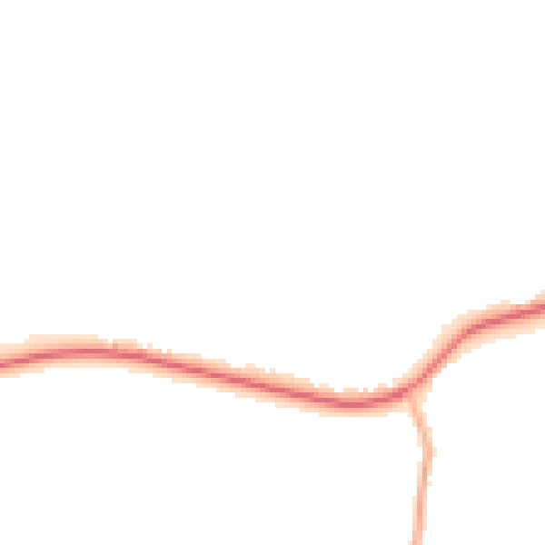 Night-time road noise heatmap for SO41 0LS
