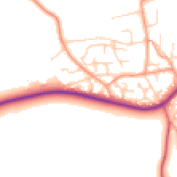 Daytime road noise heatmap for SO41 0LW