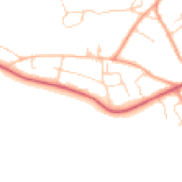 Daytime road noise heatmap for SO41 0NS