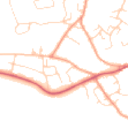 Daytime road noise heatmap for SO41 0PP
