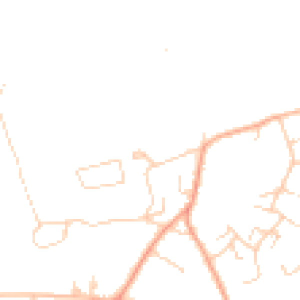 Daytime road noise heatmap for SO41 0RU