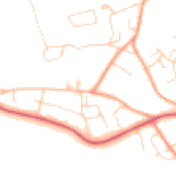 Daytime road noise heatmap for SO41 0SB