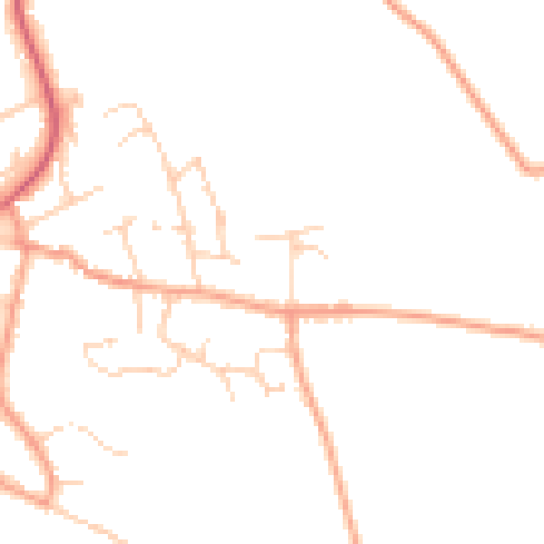 Daytime road noise heatmap for SO41 0TA