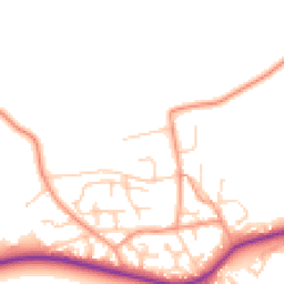Daytime road noise heatmap for SO41 0UF