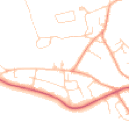 Daytime road noise heatmap for SO41 0XH