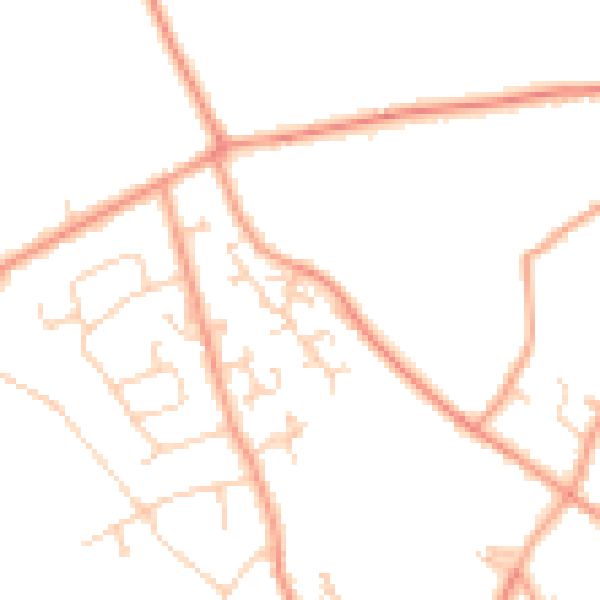 Daytime road noise heatmap for SO41 0YB