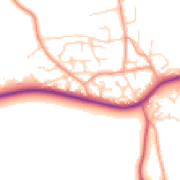Daytime road noise heatmap for SO41 0ZD