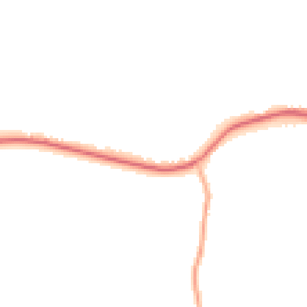 Night-time road noise heatmap for SO41 0ZN