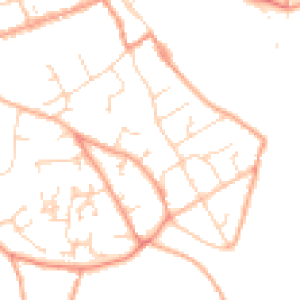 Daytime road noise heatmap for SO41 3AG