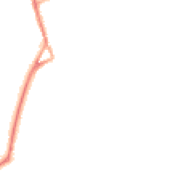 Night-time road noise heatmap for SO41 3NP