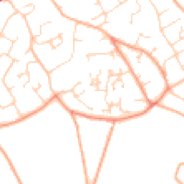 Daytime road noise heatmap for SO41 3TE