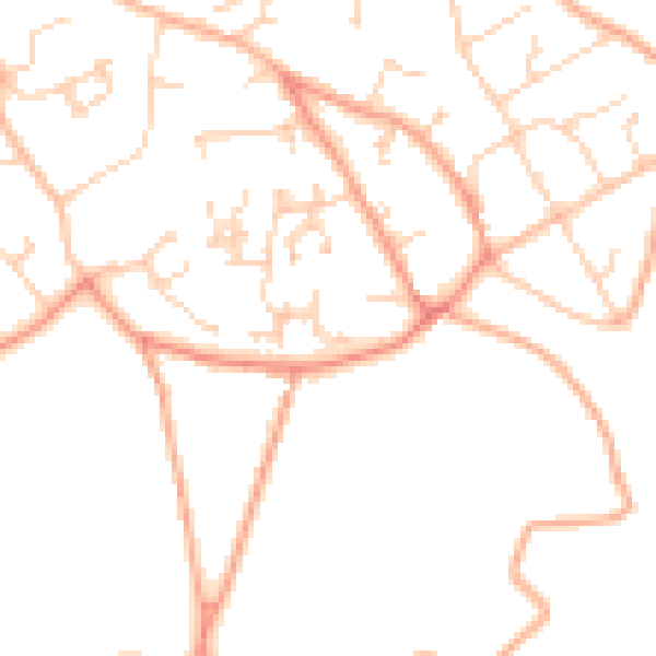 Daytime road noise heatmap for SO41 3TL