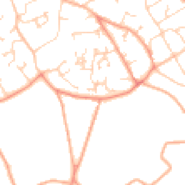 Daytime road noise heatmap for SO41 3TQ