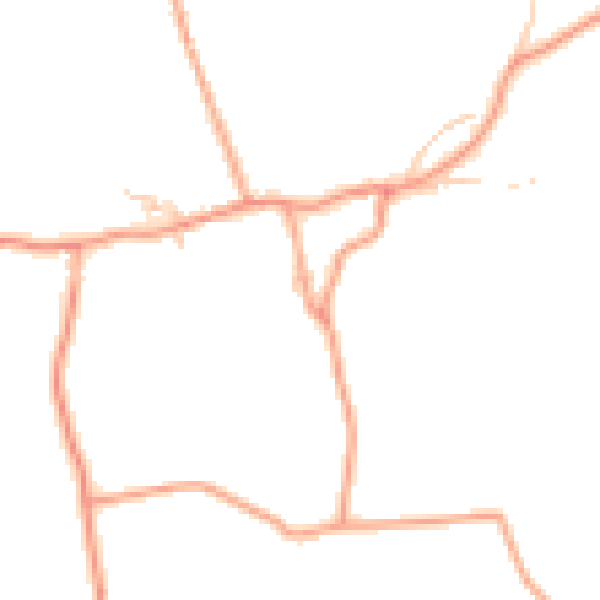 Daytime road noise heatmap for SO41 5PA