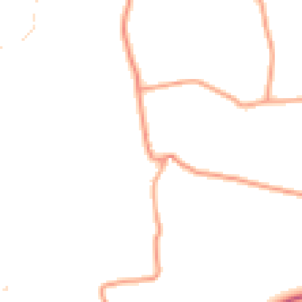 Daytime road noise heatmap for SO41 5QB