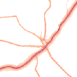 Daytime road noise heatmap for SO41 5RJ