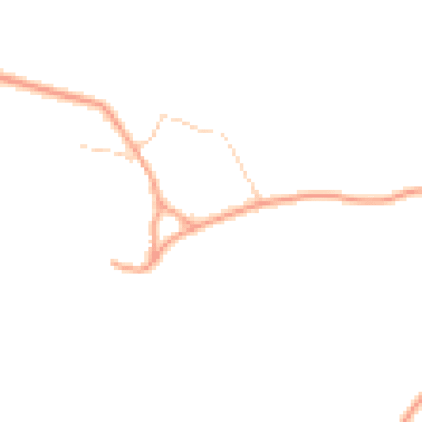 Daytime road noise heatmap for SO41 5RR