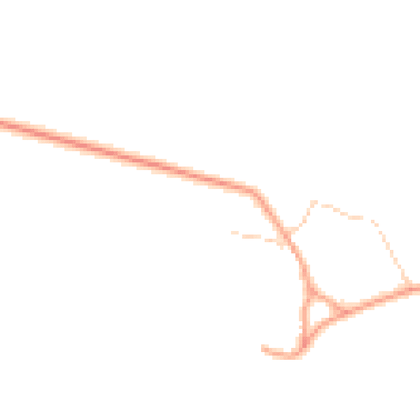 Daytime road noise heatmap for SO41 5RX