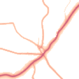 Daytime road noise heatmap for SO41 5RZ