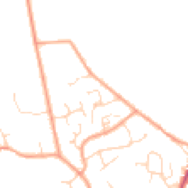 Daytime road noise heatmap for SO41 6DR