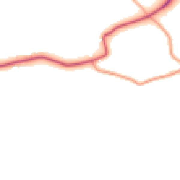 Daytime road noise heatmap for SO41 6ES