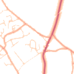 Daytime road noise heatmap for SO41 6EW