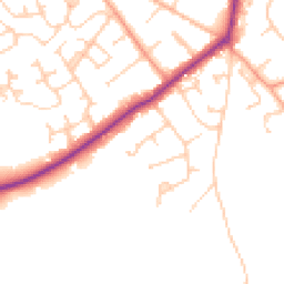 Daytime road noise heatmap for SO41 8AS