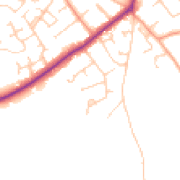 Daytime road noise heatmap for SO41 8BJ