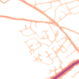 Daytime road noise heatmap for SO41 8BW