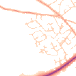 Daytime road noise heatmap for SO41 8DD