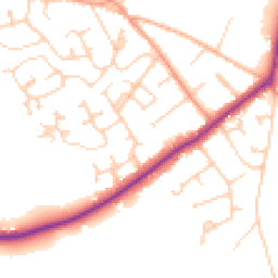 Daytime road noise heatmap for SO41 8DT