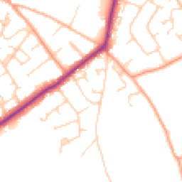 Daytime road noise heatmap for SO41 8EY