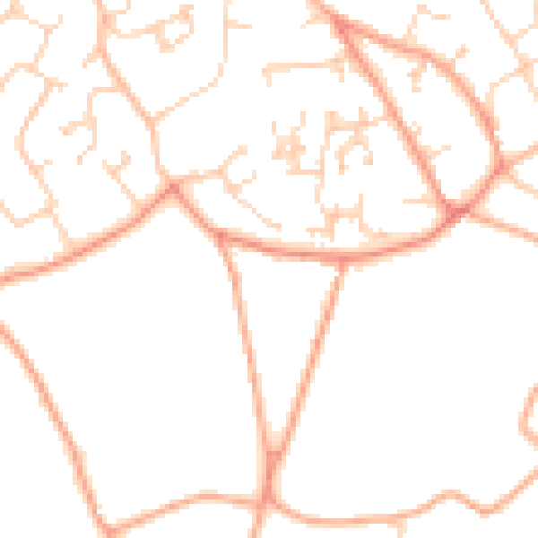 Daytime road noise heatmap for SO41 8FN