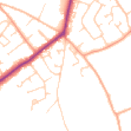 Daytime road noise heatmap for SO41 8FU