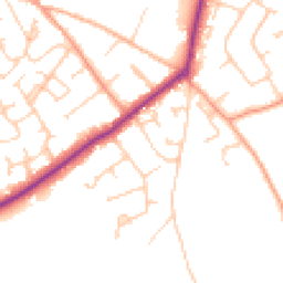 Daytime road noise heatmap for SO41 8FW