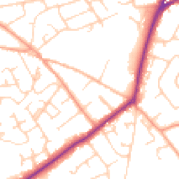 Daytime road noise heatmap for SO41 8GA