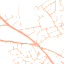 Daytime road noise heatmap for SO41 8HG