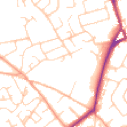 Daytime road noise heatmap for SO41 8JE