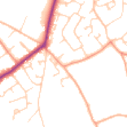 Daytime road noise heatmap for SO41 8NR