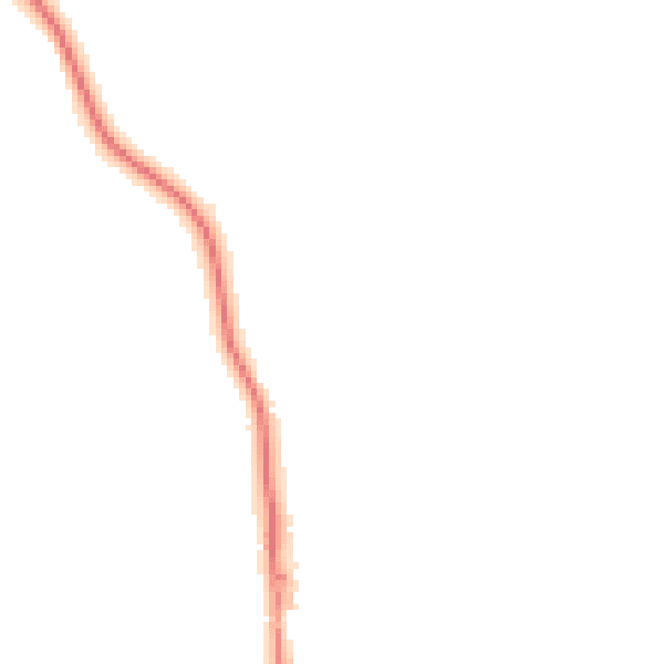 Night-time road noise heatmap for SO41 8PA
