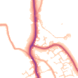 Daytime road noise heatmap for SO41 8QL