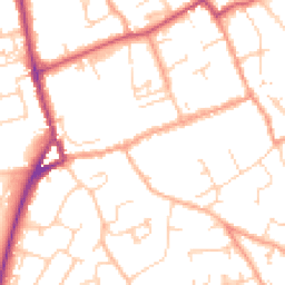 Daytime road noise heatmap for SO41 9AJ