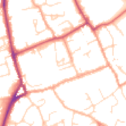 Daytime road noise heatmap for SO41 9BL