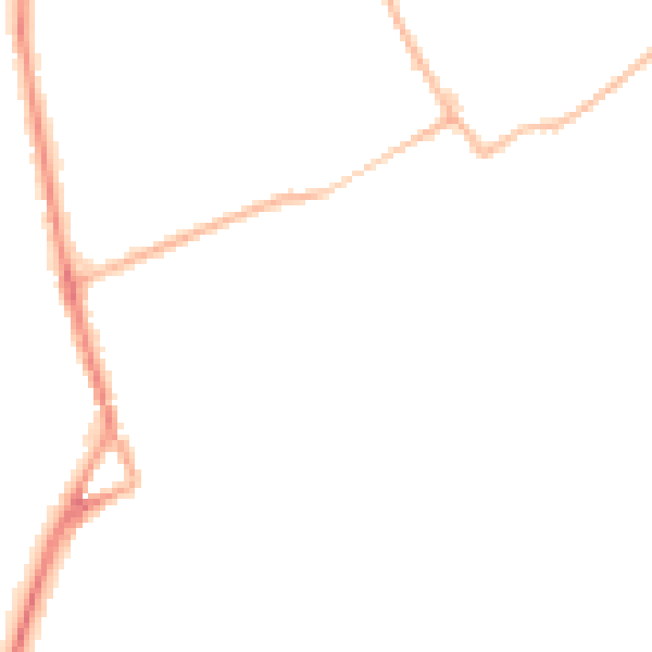 Night-time road noise heatmap for SO41 9BL