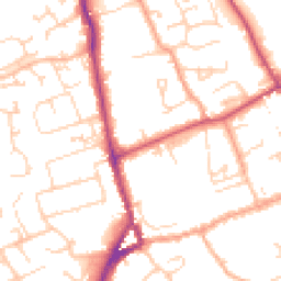 Daytime road noise heatmap for SO41 9ET