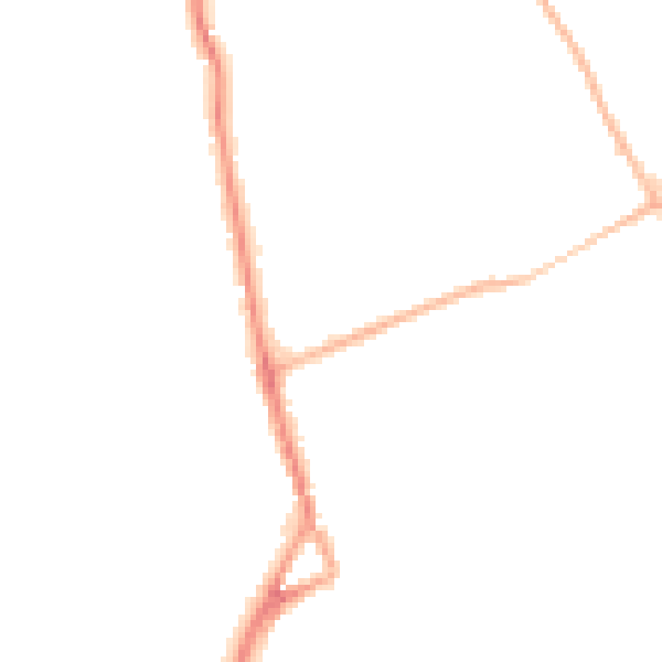 Night-time road noise heatmap for SO41 9ET